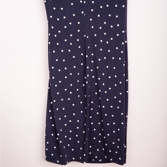 Banana Republic Sheath Dress Dark Blue & White Polka Dots Sze MP - Picture 7 of 13